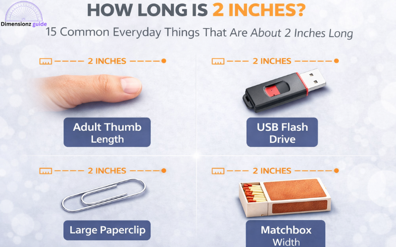 how long is 2 inches