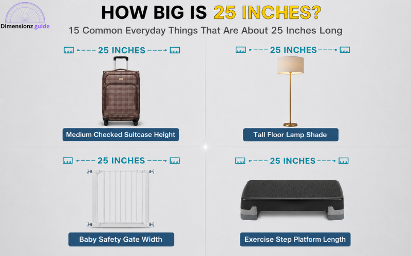 how long is 25 inches