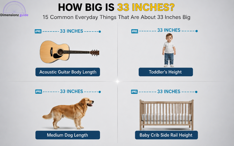how long is 33 inches