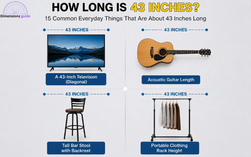 how long is 43 inches