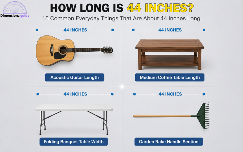 how long is 44 inches