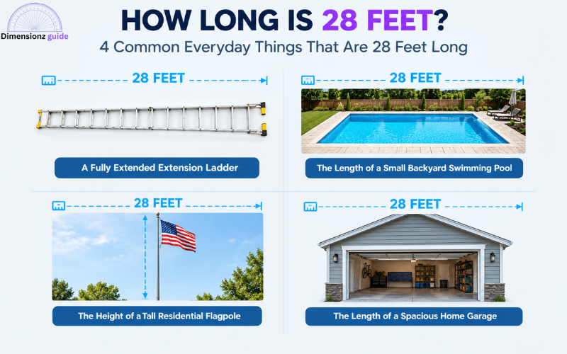 how long is 28 feet (